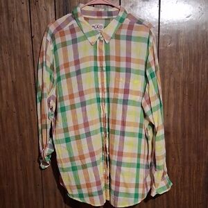 Old Navy Multicolor Plaid Men's Shirt
